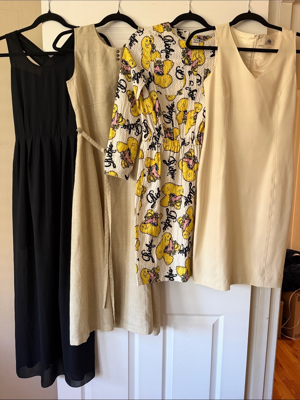 Neutral Beige Sleeveless Sheath Dress by. 5 for $35, good condition